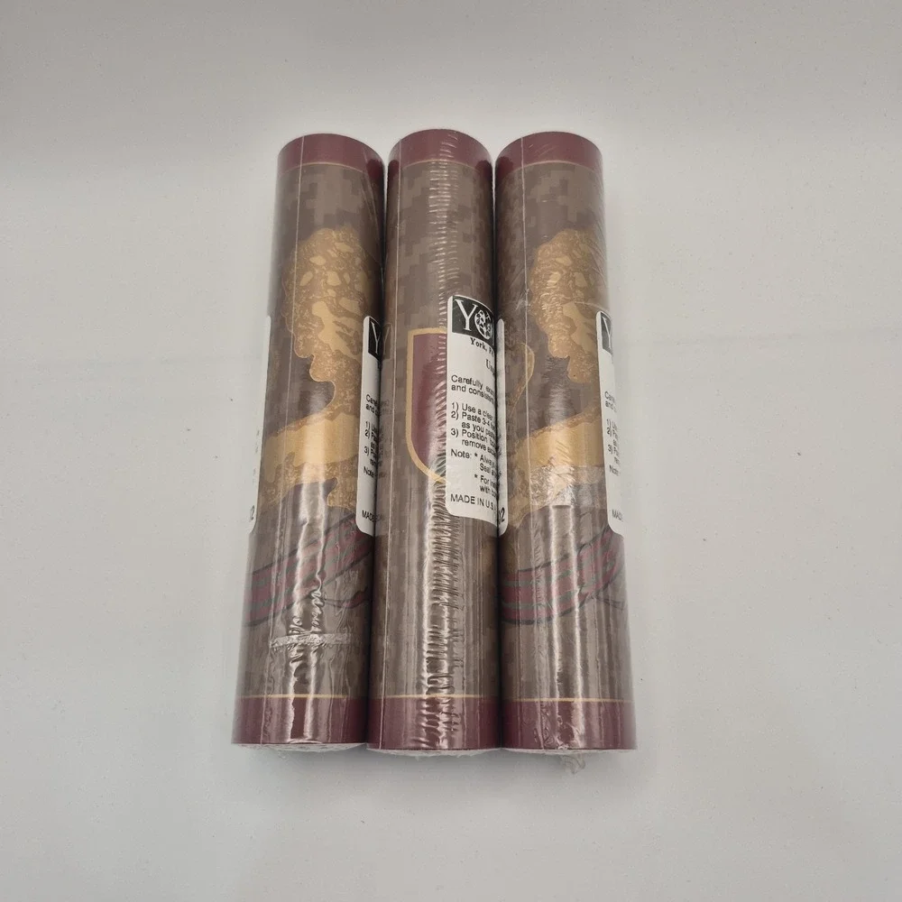 3 NOS Discontinued York Unpasted Decorative Border LL 2195 5 Yards = 15 Yards
